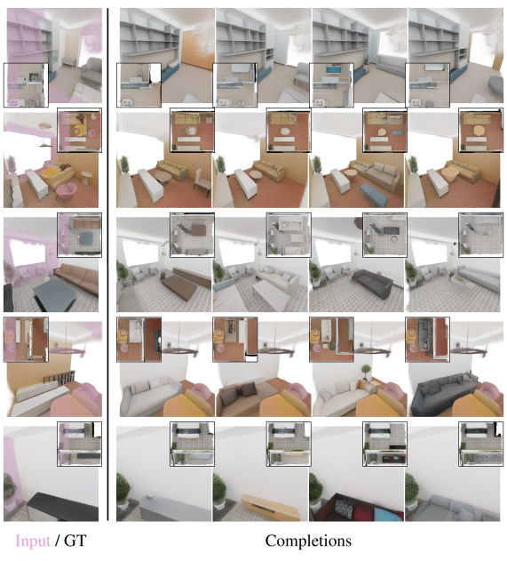 Scene chunk completion samples