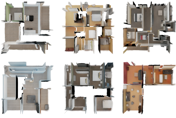 Additional 12m by 12m generated scenes